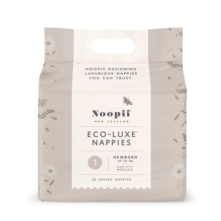 Noopii Newborn Nappies - premium NZ nappies, suitable for newborn babies. 