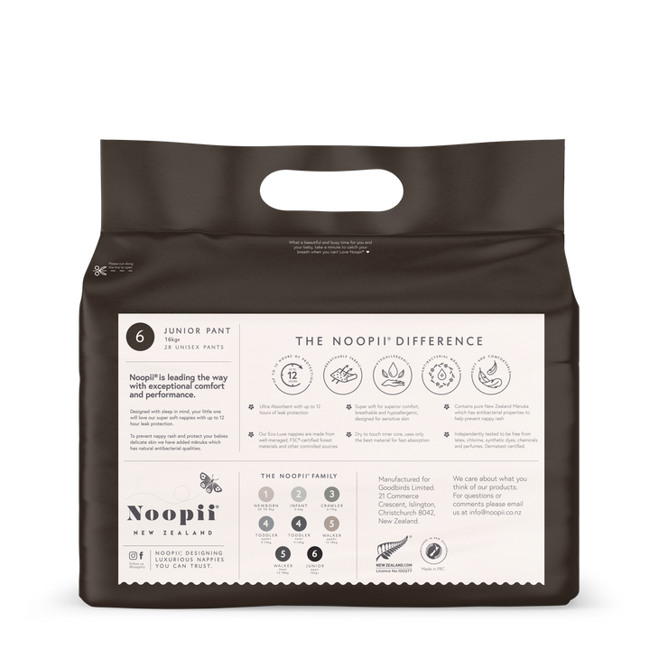 Noopii Junior Pants - Premium pants with 12-hour leak protection from Noopii NZ